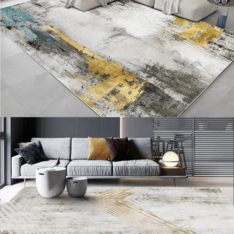 Casual Luxe Rug Multi Color Abstract Printed Area Rug Anti-Slip Stain-Resistant Washable Carpet for Decor Clearhalo 'Area Rug' 'Rug' 2215555