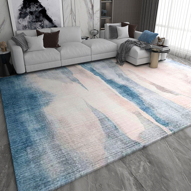 Multi Color Abstract Print Rug Cotton Blend Funky Rug Pet Friendly Easy Care Area Carpet for Living Room Clearhalo 'Area Rug' 'Rug' 2215584