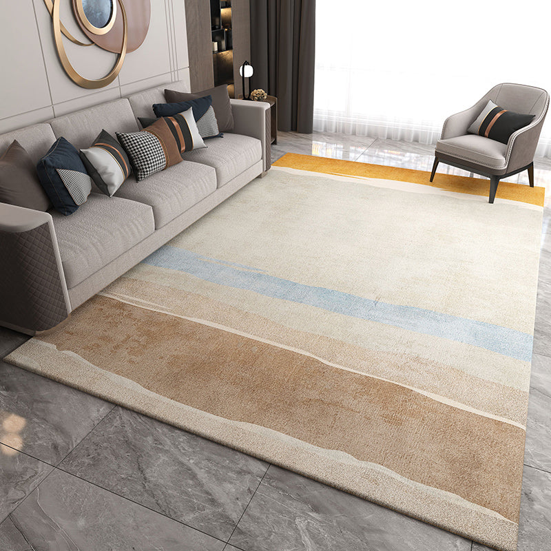 Multi Color Abstract Print Rug Cotton Blend Funky Rug Pet Friendly Easy Care Area Carpet for Living Room Clearhalo 'Area Rug' 'Rug' 2215586