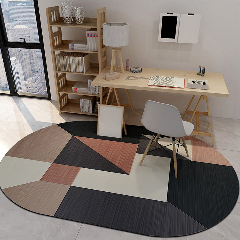 Irregular Shape Geo Rug Multi Color Funky Area Rug Polyster Easy Care Washable Indoor Rug for Home Decor Clearhalo 'Area Rug' 'Rug' 2215641