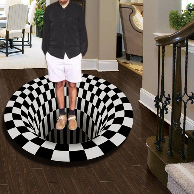 Trendy Home Decor Rug Multicolor 3D Geo Printed Area Rug Polyster Easy Care Machine Washable Carpet Clearhalo 'Area Rug' 'Rug' 2215687