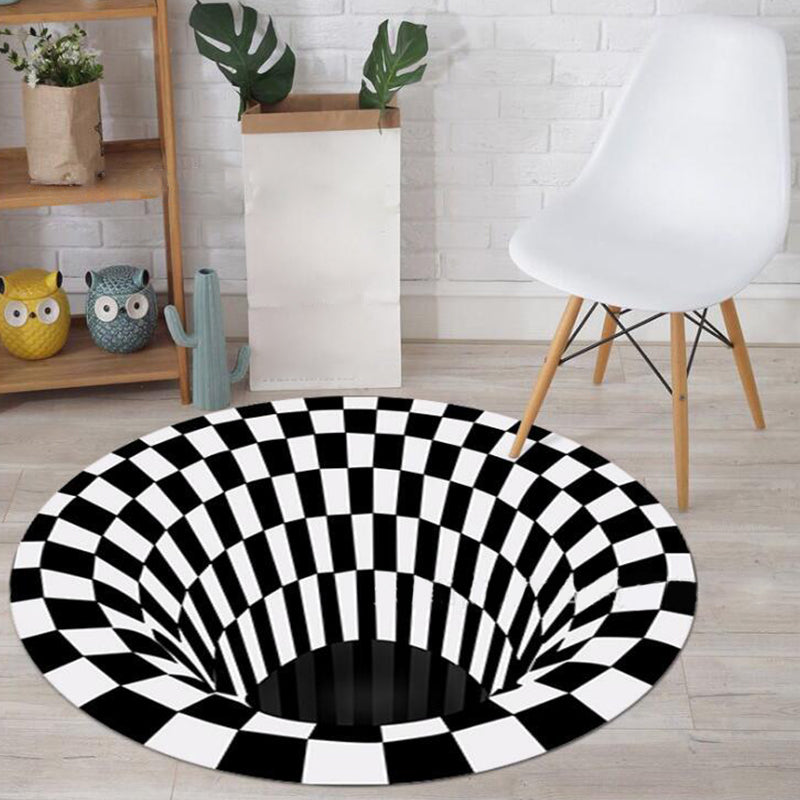 Trendy Home Decor Rug Multicolor 3D Geo Printed Area Rug Polyster Easy Care Machine Washable Carpet Clearhalo 'Area Rug' 'Rug' 2215699