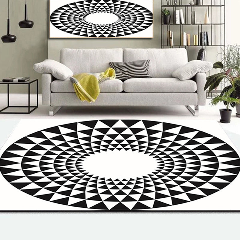 Multicolor Living Room Rug Funky 3D Geometric Indoor Rug Synthetics Non-Slip Backing Washable Carpet Clearhalo 'Area Rug' 'Rug' 2215737