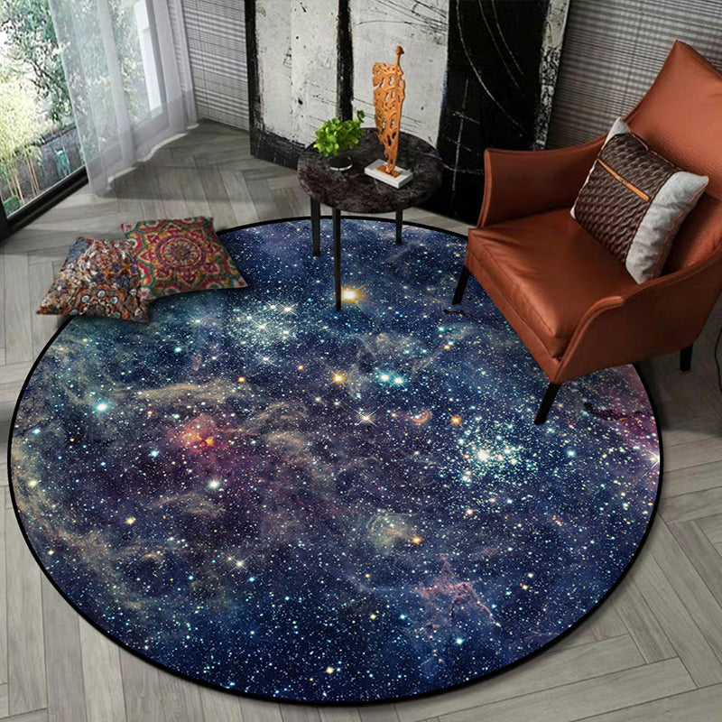 Nordic Living Room Rug Multi Colored 3D Space Print Carpet Synthetics Anti-Slip Backing Stain-Resistant Rug Clearhalo 'Area Rug' 'Rug' 2215778