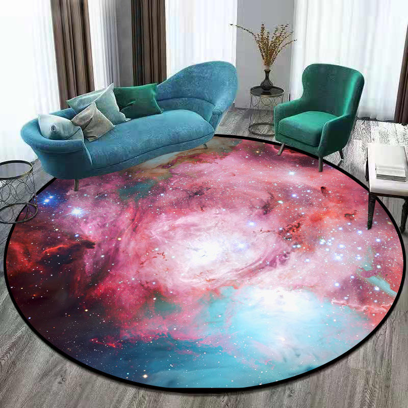 Nordic Living Room Rug Multi Colored 3D Space Print Carpet Synthetics Anti-Slip Backing Stain-Resistant Rug Clearhalo 'Area Rug' 'Rug' 2215781