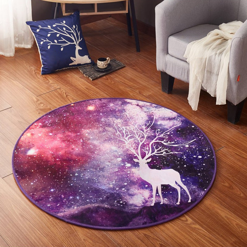 Trendy 3D Space Print Rug Multicolor Polypropylene Carpet Anti-Slip Backing Pet Friendly Rug for Room Clearhalo 'Area Rug' 'Rug' 2215841