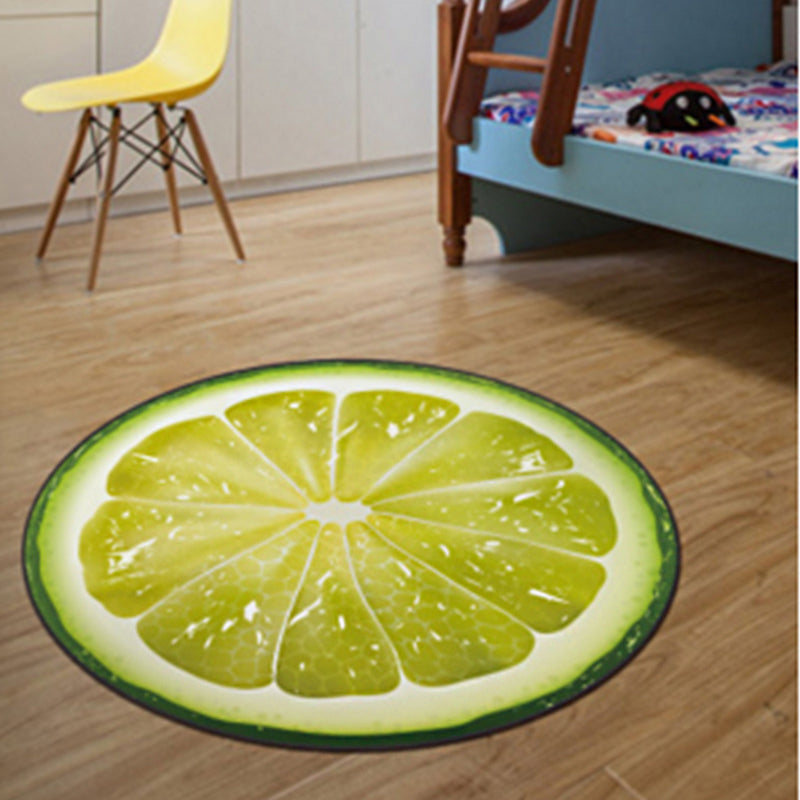 Multi-Color Relaxing Rug Polyster Fruit Print Area Carpet Easy Care Machine Washable Indoor Rug for Kids Bedroom Clearhalo 'Area Rug' 'Rug' 2215851