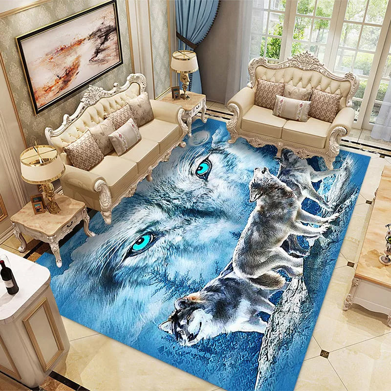 Multi-Colored Kids Room Rug Unique 3D Animal Area Rug Polyster Pet Friendly Non-Slip Washable Carpet Clearhalo 'Area Rug' 'Rug' 2215882