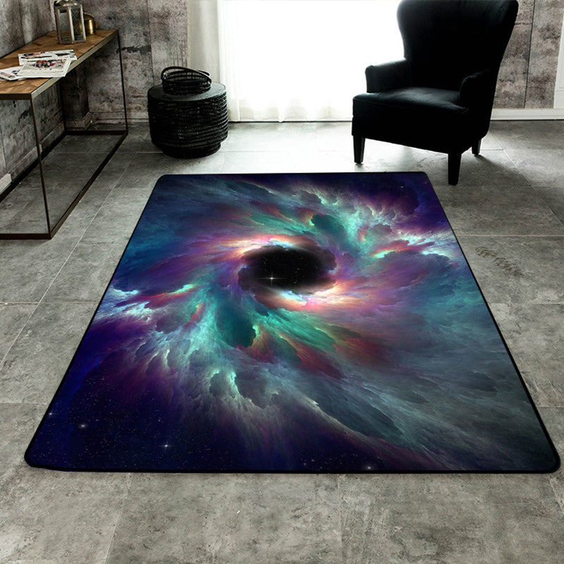 Calming Childrens Rug Multi-Color 3D Starry Sky Pattern Carpet Polypropylene Non-Slip Machine Washable Rug Clearhalo 'Area Rug' 'Rug' 2215884