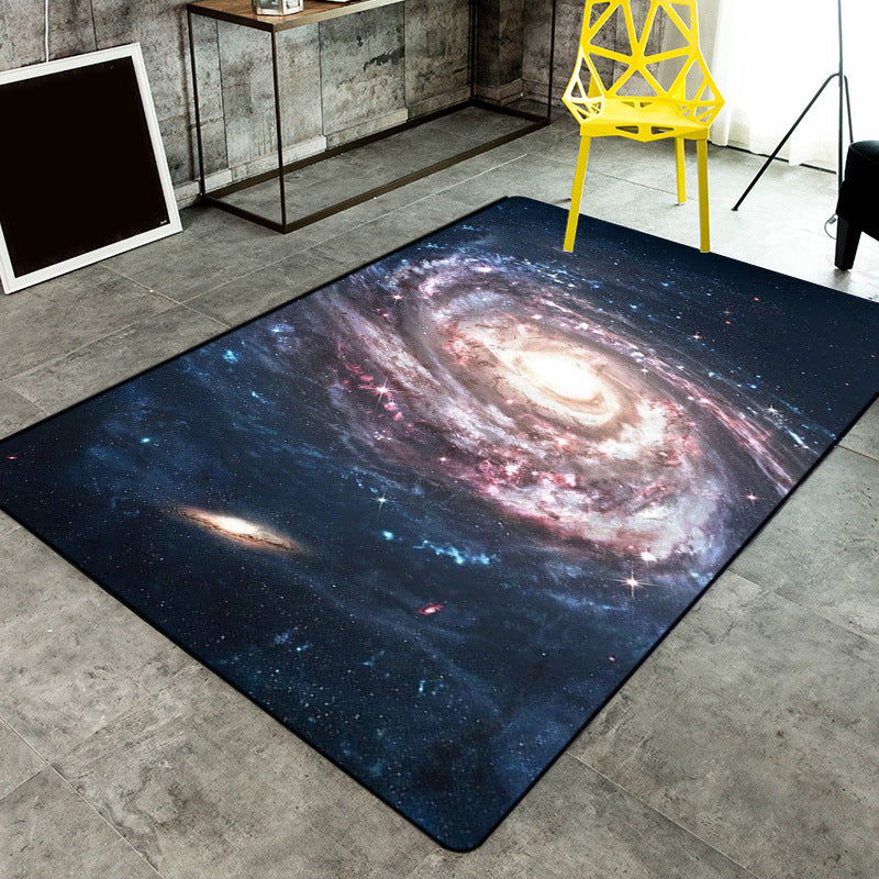 Calming Childrens Rug Multi-Color 3D Starry Sky Pattern Carpet Polypropylene Non-Slip Machine Washable Rug Clearhalo 'Area Rug' 'Rug' 2215886