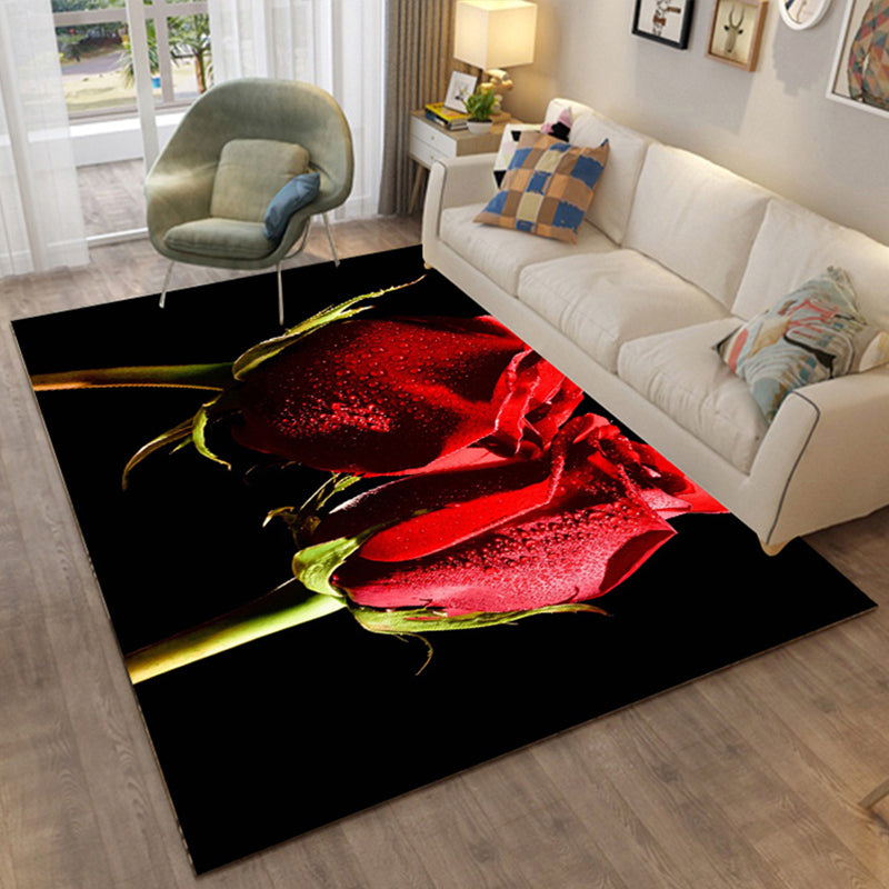 Multi Colored Relaxing Rug Cotton Blend Cartoon Pattern Indoor Rug Machine Washable Anti-Slip Rug for Decor Clearhalo 'Area Rug' 'Rug' 2215913