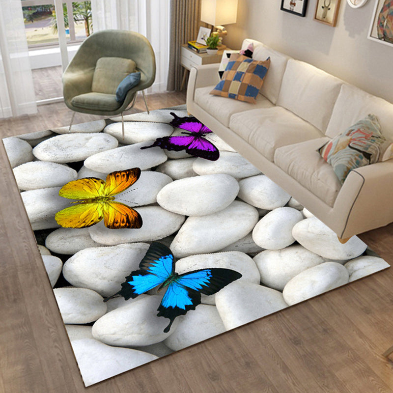 Multi Colored Relaxing Rug Cotton Blend Cartoon Pattern Indoor Rug Machine Washable Anti-Slip Rug for Decor Clearhalo 'Area Rug' 'Rug' 2215922