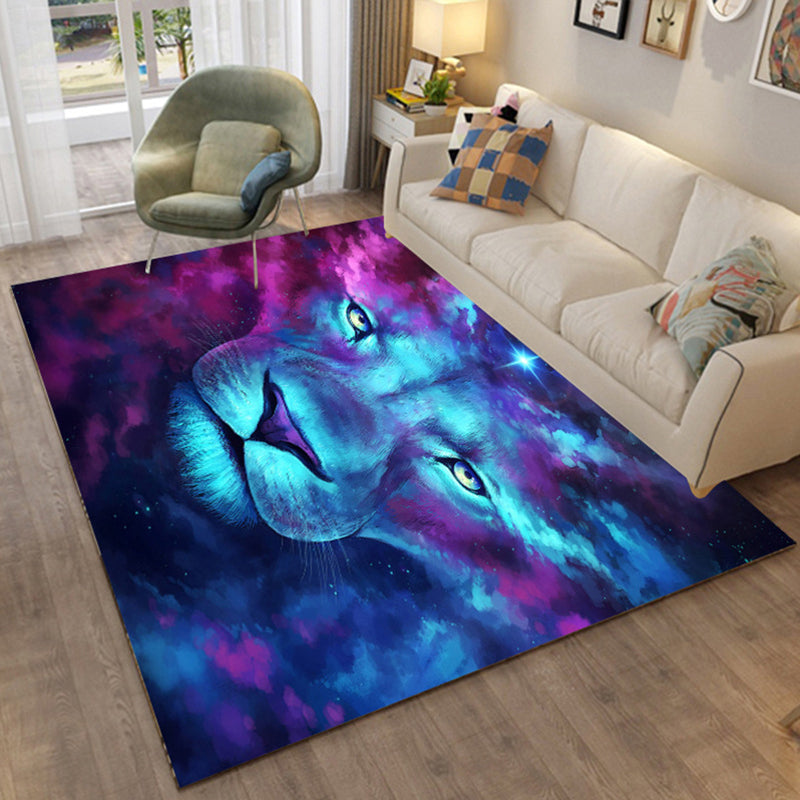 Multi Colored Relaxing Rug Cotton Blend Cartoon Pattern Indoor Rug Machine Washable Anti-Slip Rug for Decor Clearhalo 'Area Rug' 'Rug' 2215932