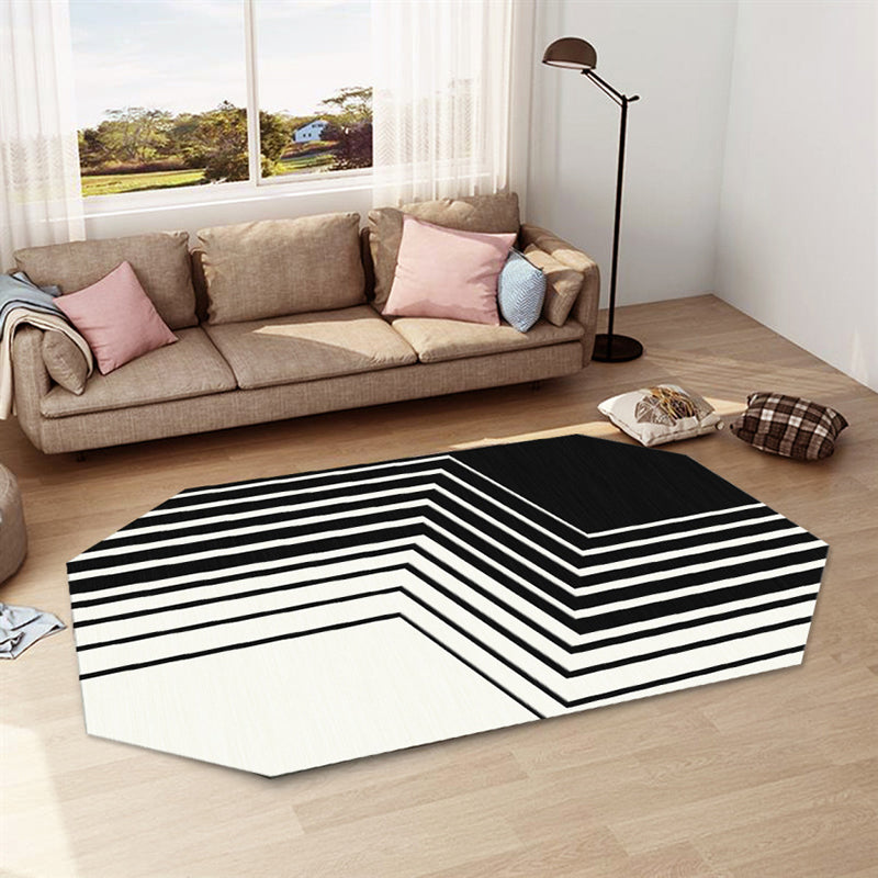 Casual Abstract Print Rug Multi Color Polyster Carpet Non-Slip Backing Stain-Resistant Rug for Living Room Clearhalo 'Area Rug' 'Rug' 2216030