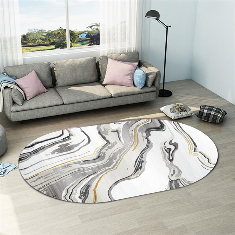 Casual Abstract Print Rug Multi Color Polyster Carpet Non-Slip Backing Stain-Resistant Rug for Living Room Clearhalo 'Area Rug' 'Rug' 2216032
