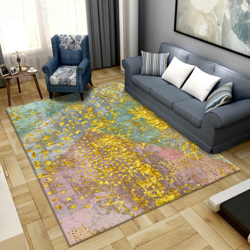 Simple Color Block Rug Multi-Color Synthetics Area Carpet Non-Slip Backing Washable Easy Care Rug for Living Room Clearhalo 'Area Rug' 'Rug' 2216095