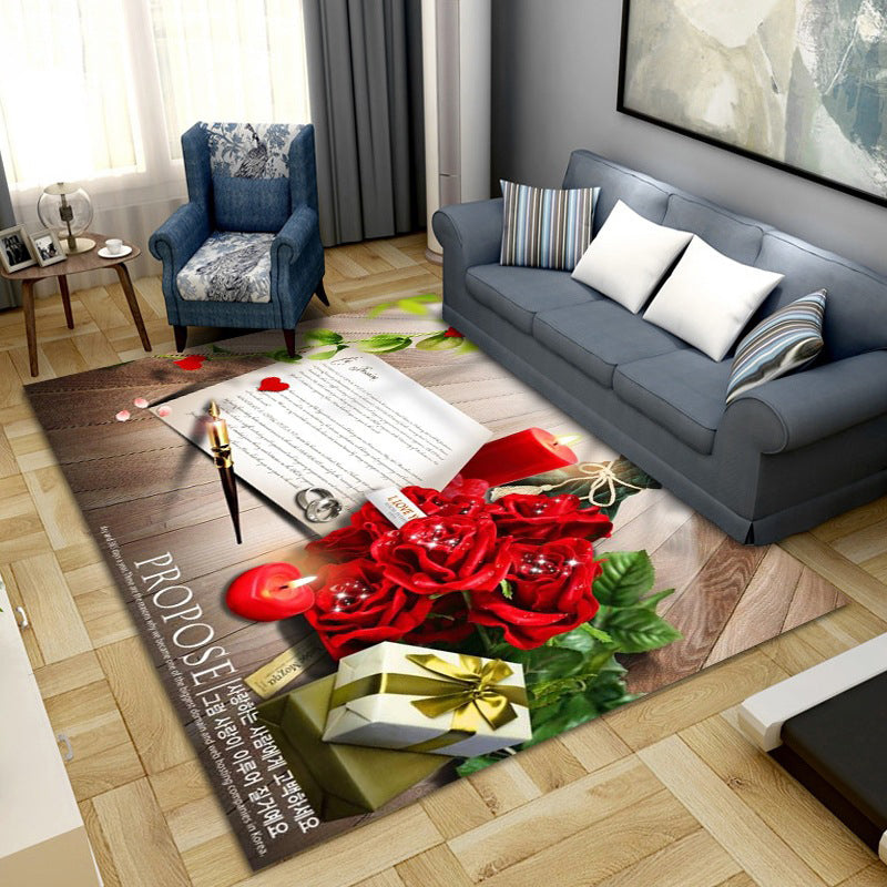 Simple Color Block Rug Multi-Color Synthetics Area Carpet Non-Slip Backing Washable Easy Care Rug for Living Room Clearhalo 'Area Rug' 'Rug' 2216110