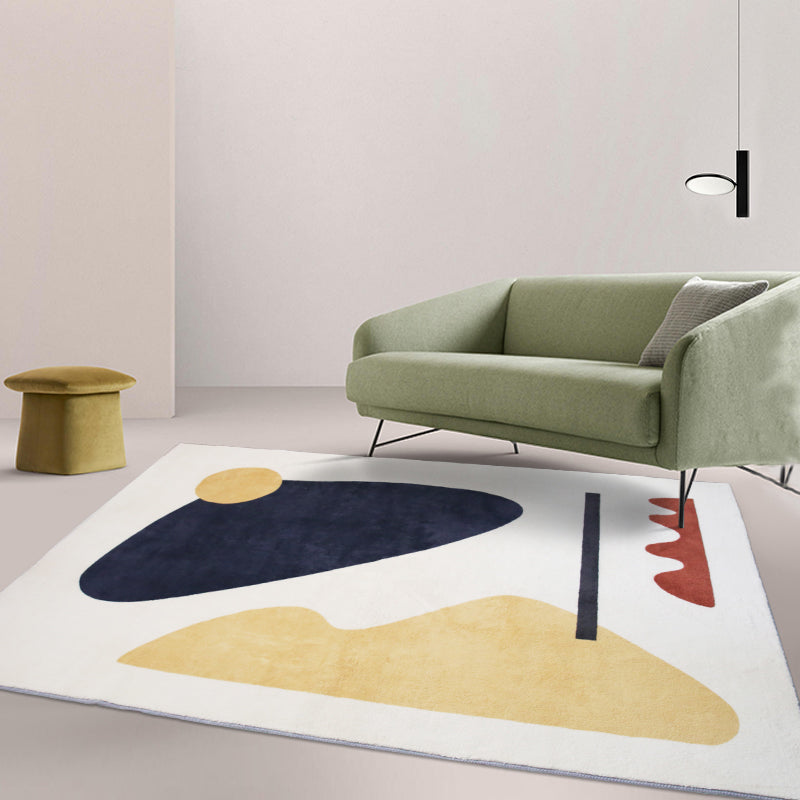 Southwestern Abstract Painting Rug Multicolored Cotton Blend Rug Non-Slip Pet Friendly Area Carpet for Decor Clearhalo 'Area Rug' 'Rug' 2216115