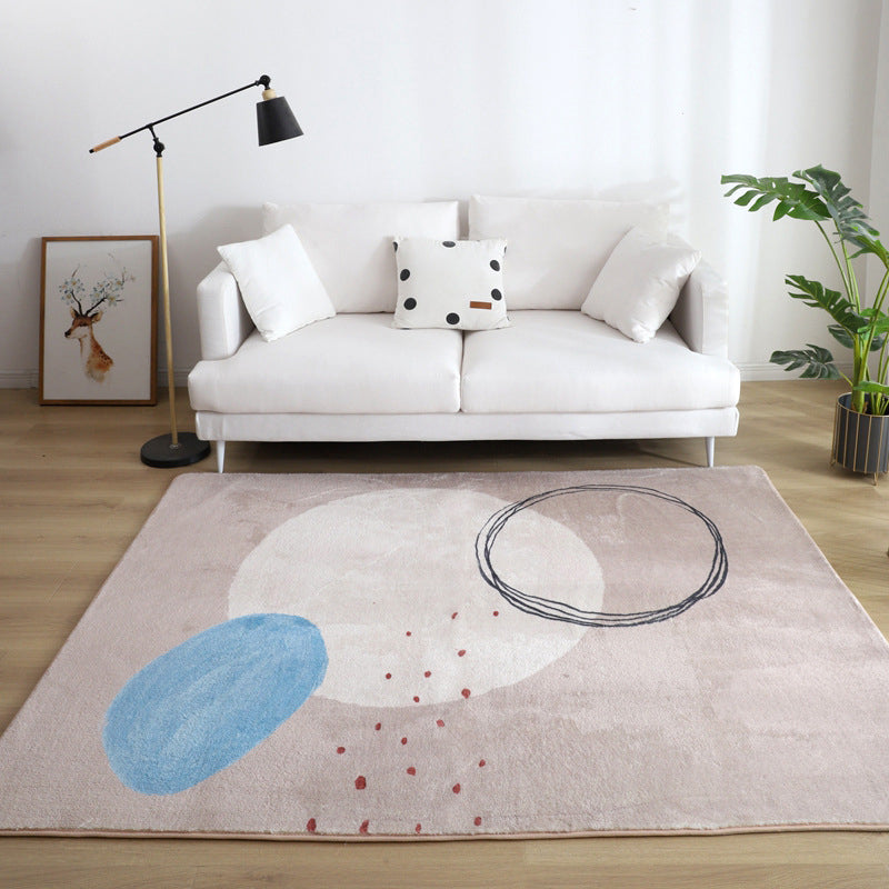Comfort Living Room Rug Multi-Colored Cartoon Print Carpet Non-Slip Backing Pet Friendly Area Rug Clearhalo 'Area Rug' 'Rug' 2216168