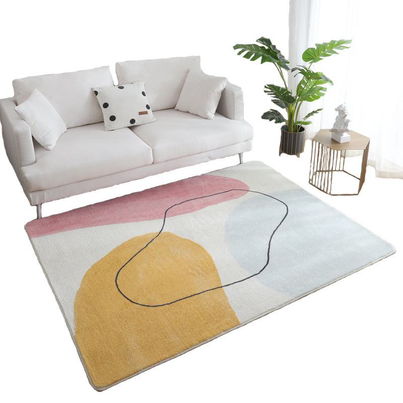 Comfort Living Room Rug Multi-Colored Cartoon Print Carpet Non-Slip Backing Pet Friendly Area Rug Clearhalo 'Area Rug' 'Rug' 2216170