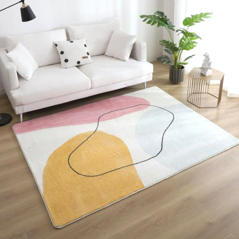 Relaxing Color Block Rug Multi Color Acrylic Area Carpet Anti-Slip Backing Stain-Resistant Indoor Rug for Bedroom Clearhalo 'Area Rug' 'Rug' 2216230