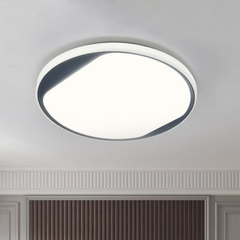 Round Shaped Living Room LED Flush Mount Acrylic Modern Flushmount Ceiling Lighting Clearhalo 'Ceiling Lights' 'Close To Ceiling Lights' 'Close to ceiling' 'Flush mount' Lighting' 2217306