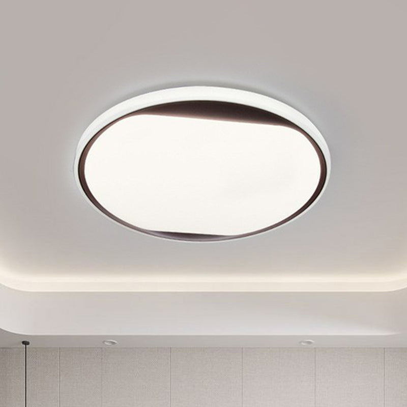 Round Shaped Living Room LED Flush Mount Acrylic Modern Flushmount Ceiling Lighting Clearhalo 'Ceiling Lights' 'Close To Ceiling Lights' 'Close to ceiling' 'Flush mount' Lighting' 2217308