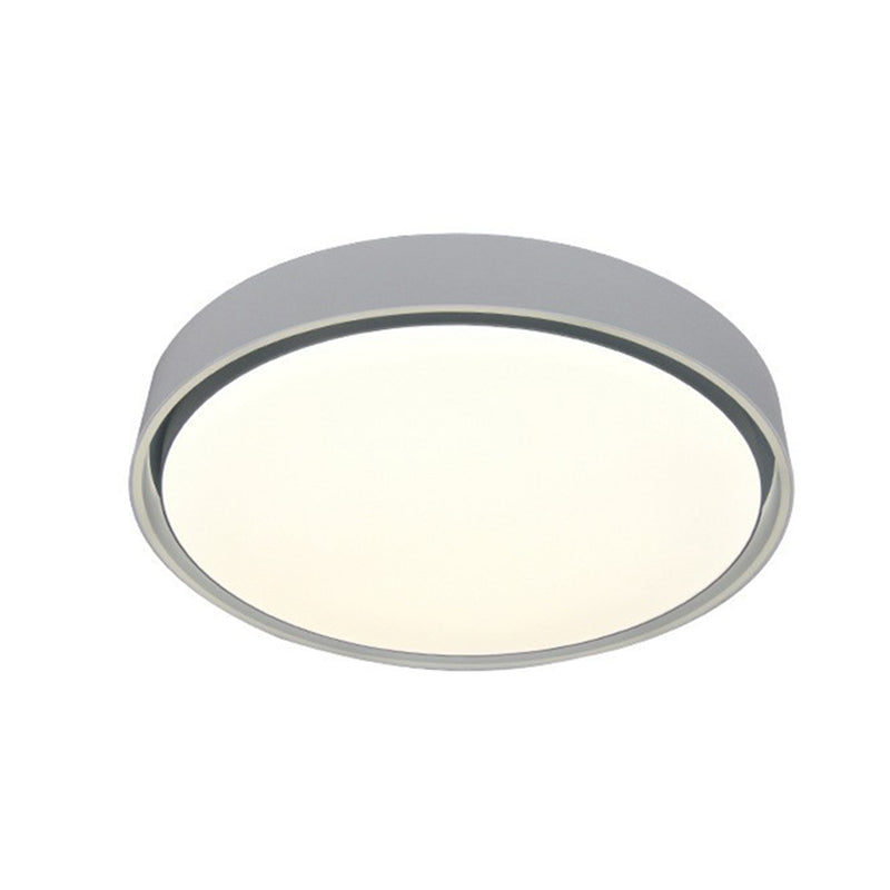 Nordic Style Circle Flush Ceiling Light Aluminum Bedroom LED Flush Mount Lighting Fixture Clearhalo 'Ceiling Lights' 'Close To Ceiling Lights' 'Close to ceiling' 'Flush mount' Lighting' 2217316