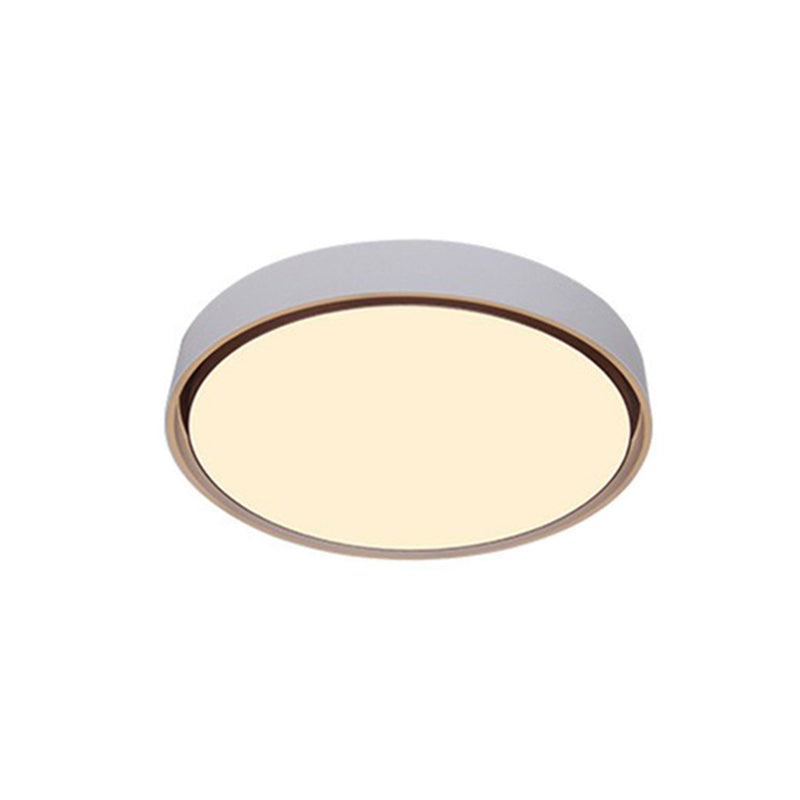 Nordic Style Circle Flush Ceiling Light Aluminum Bedroom LED Flush Mount Lighting Fixture Clearhalo 'Ceiling Lights' 'Close To Ceiling Lights' 'Close to ceiling' 'Flush mount' Lighting' 2217318