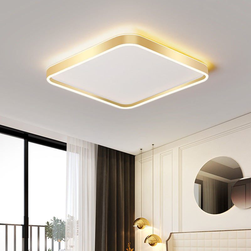 Round Shade Living Room LED Flush Mount Acrylic Modern Flushmount Ceiling Lighting Clearhalo 'Ceiling Lights' 'Close To Ceiling Lights' 'Close to ceiling' 'Flush mount' Lighting' 2217342