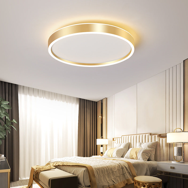 Round Shade Living Room LED Flush Mount Acrylic Modern Flushmount Ceiling Lighting Clearhalo 'Ceiling Lights' 'Close To Ceiling Lights' 'Close to ceiling' 'Flush mount' Lighting' 2217344