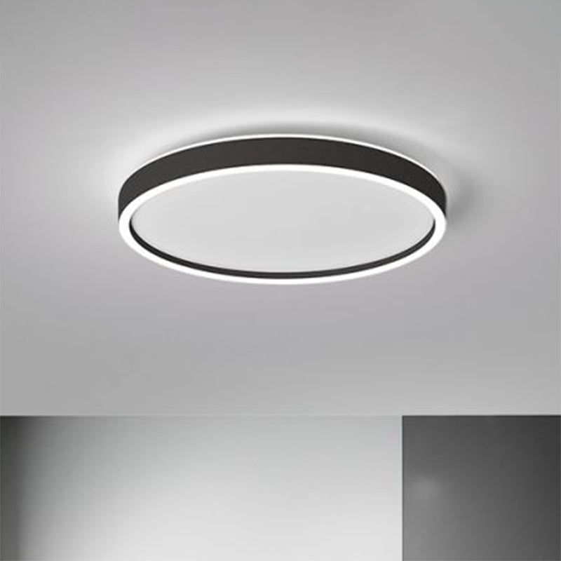 Round Shade Living Room LED Flush Mount Acrylic Modern Flushmount Ceiling Lighting Clearhalo 'Ceiling Lights' 'Close To Ceiling Lights' 'Close to ceiling' 'Flush mount' Lighting' 2217346