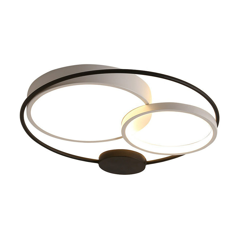 Acrylic Circular Flush Mount Lighting Minimalist LED Flush Mount Fixture for Bedroom Clearhalo 'Ceiling Lights' 'Close To Ceiling Lights' 'Close to ceiling' 'Flush mount' Lighting' 2217432