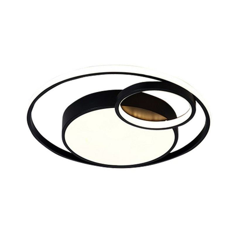 Round Bedroom LED Flush Mounted Light Acrylic Simplicity Flush Mount Ceiling Light Clearhalo 'Ceiling Lights' 'Close To Ceiling Lights' 'Close to ceiling' 'Flush mount' Lighting' 2217502