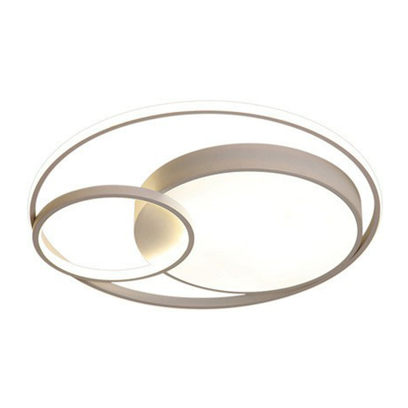 Modern Style Circle Flush Light Acrylic Study Room LED Flush Ceiling Light Fixture Clearhalo 'Ceiling Lights' 'Close To Ceiling Lights' 'Close to ceiling' 'Flush mount' Lighting' 2217511