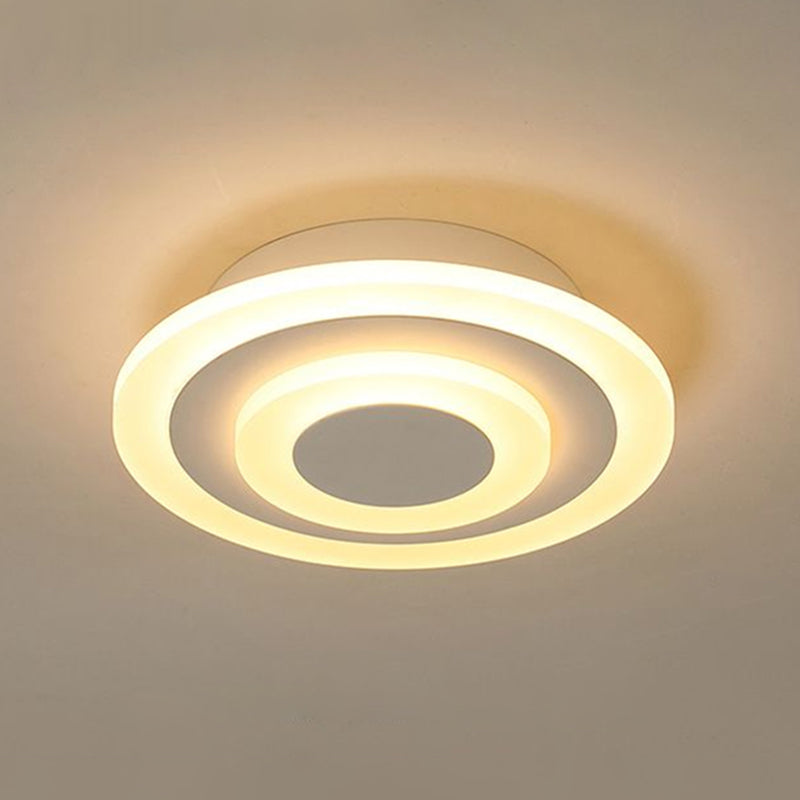 Round Corridor LED Flush Mount Light Acrylic Simplicity Flush Mount Ceiling Light Clearhalo 'Ceiling Lights' 'Close To Ceiling Lights' 'Close to ceiling' 'Flush mount' Lighting' 2217568