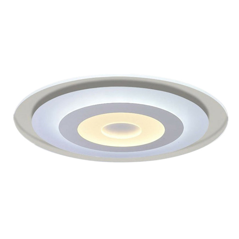 Extra-Thin Round LED Flush Mount Light Simplicity Acrylic White Flush Mount Ceiling Light Clearhalo 'Ceiling Lights' 'Close To Ceiling Lights' 'Close to ceiling' 'Flush mount' Lighting' 2218047