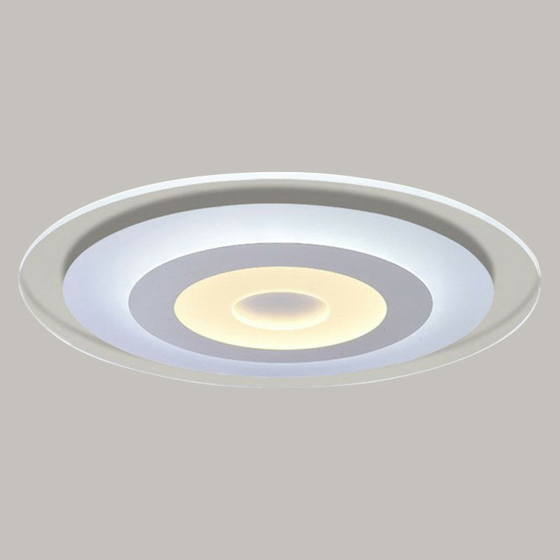 Extra-Thin Round LED Flush Mount Light Simplicity Acrylic White Flush Mount Ceiling Light Clearhalo 'Ceiling Lights' 'Close To Ceiling Lights' 'Close to ceiling' 'Flush mount' Lighting' 2218048