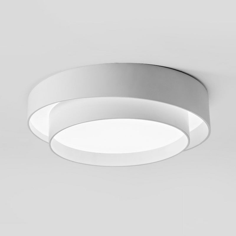 Circular Bedroom LED Flush Mount Acrylic Contemporary Flushmount Ceiling Light in White White White Clearhalo 'Ceiling Lights' 'Close To Ceiling Lights' 'Close to ceiling' 'Flush mount' Lighting' 2218250