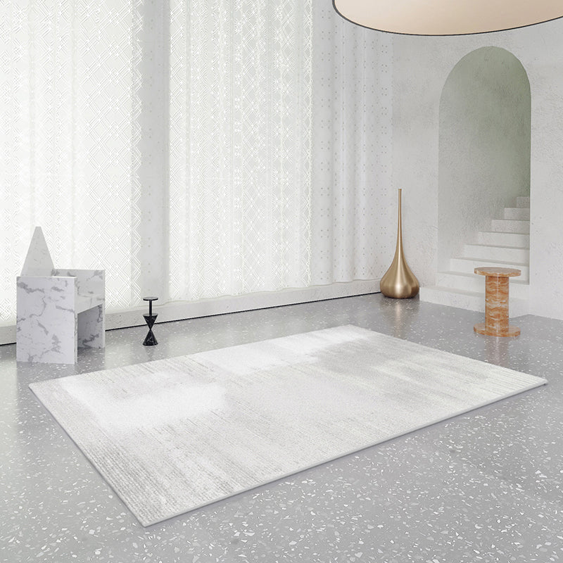Simple Light Gray Luxury Rug Cotton Blend Abstract Print Area Carpet Pet Friendly Stain-Resistant Rug for Home Clearhalo 'Area Rug' 'Rug' 2225315