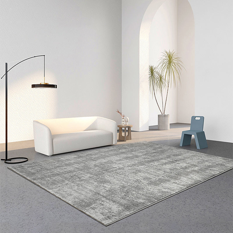 Gray Home Decor Rug Novelty Abstract Pattern Carpet Cotton Blend Pet Friendly Anti-Slip Area Rug Clearhalo 'Area Rug' 'Rug' 2225334