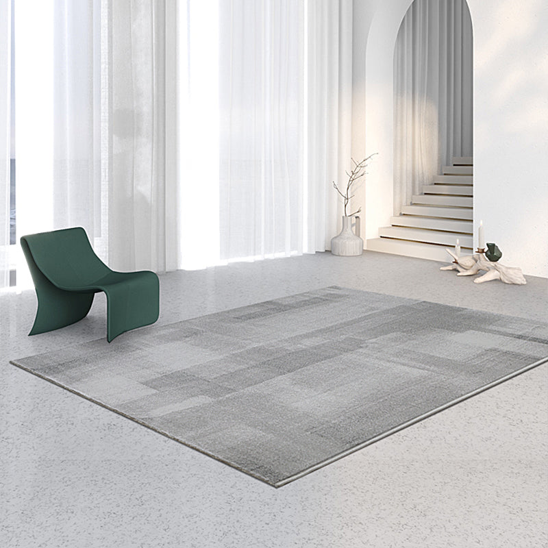Gray Home Decor Rug Novelty Abstract Pattern Carpet Cotton Blend Pet Friendly Anti-Slip Area Rug Clearhalo 'Area Rug' 'Rug' 2225337
