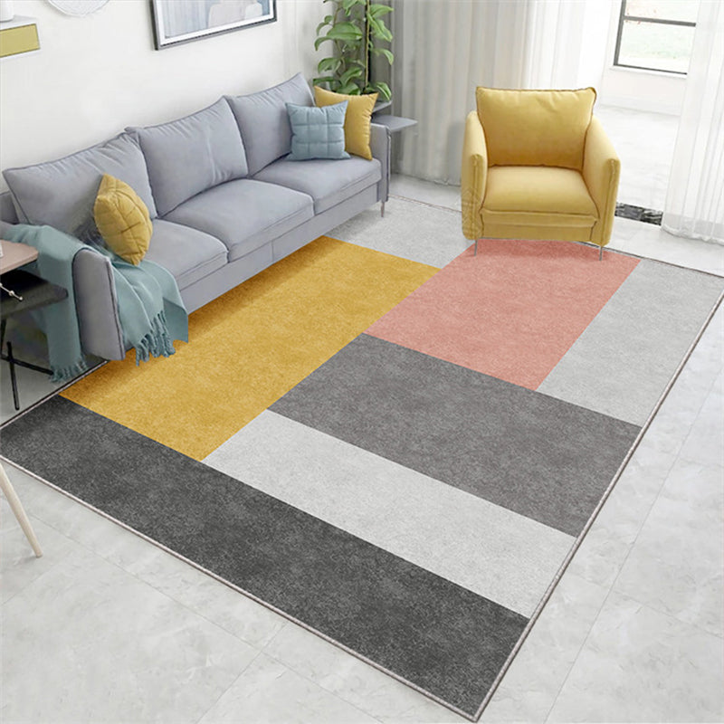 Western Home Decor Rug Multi-Color Colorblocked Area Carpet Synthetics Pet Friendly Anti-Slip Rug Dark Gray Clearhalo 'Area Rug' 'Rug' 2225410