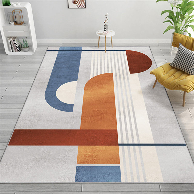 Western Home Decor Rug Multi-Color Colorblocked Area Carpet Synthetics Pet Friendly Anti-Slip Rug Orange-Yellow Clearhalo 'Area Rug' 'Rug' 2225411