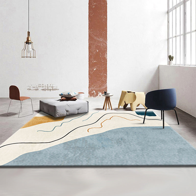 Simple Luxury Rug Multi-Colored Colorblock Carpet Pet Friendly Stain-Resistant Indoor Rug for Living Room Clearhalo 'Area Rug' 'Rug' 2225476