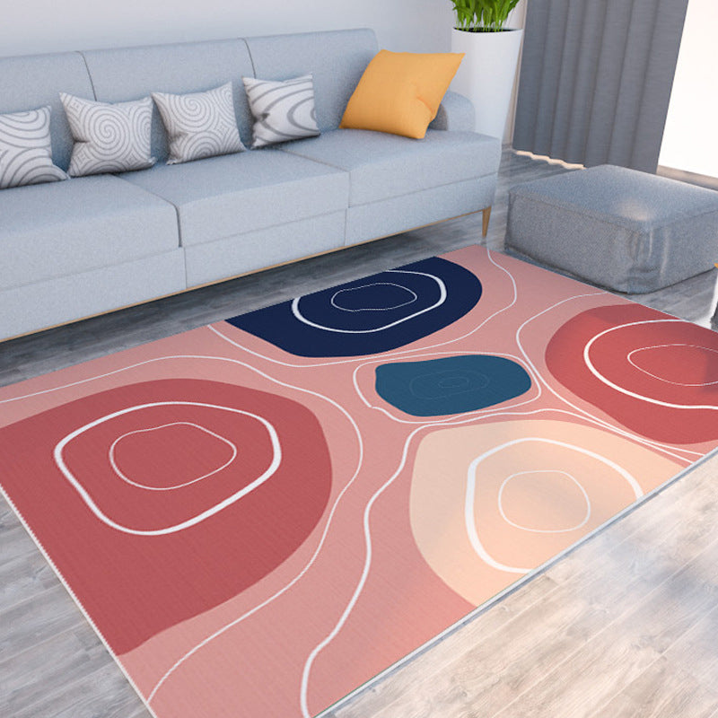 Morandi Color Colorblock Rug Polypropylene Southwestern Rug Stain-Resistant Anti-Slip Backing Carpet for Room Clearhalo 'Area Rug' 'Rug' 2225506