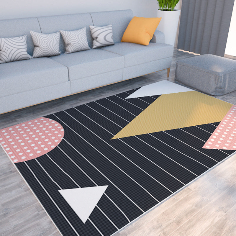 Morandi Color Colorblock Rug Polypropylene Southwestern Rug Stain-Resistant Anti-Slip Backing Carpet for Room Clearhalo 'Area Rug' 'Rug' 2225509