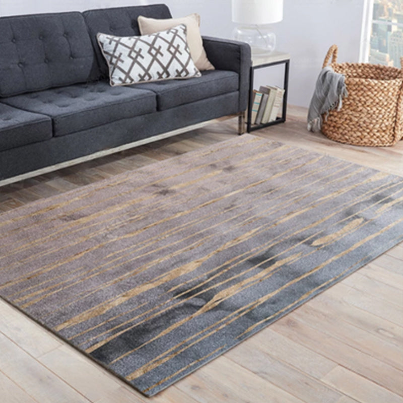 Glam Abstract Print Rug Multi-Color Cotton Blend Carpet Pet Friendly Easy Care Indoor Rug for Living Room Dark Brown Clearhalo 'Area Rug' 'Rug' 2225534