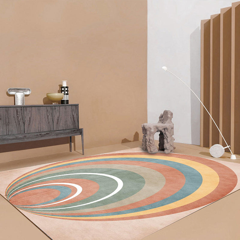 Simple Color Block Rug Multi-Color Polyster Area Carpet Non-Slip Backing Machine Washable Rug for Bedroom Clearhalo 'Area Rug' 'Rug' 2225538