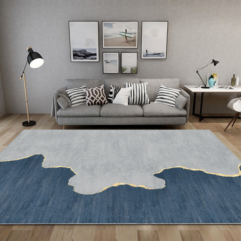 Luxe Colorblock Rug Multi Colored Cotton Blend Carpet Anti-Slip Backing Easy Care Rug for Room Clearhalo 'Area Rug' 'Rug' 2225576